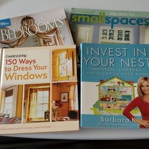 Bundle of 4 design decorating books